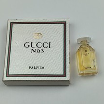 Vintage Gucci No.3 Perfume Parfum small sample bottle Bad Box  - $11.30