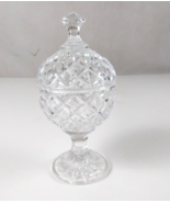 Vintage Pres Cut Glass Crystal Egg Shaped Trinket Cup - $368.54 MXN