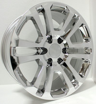 GMC 20&quot; Chrome Split Spoke Replica Wheels Rims For 2000-24 Sierra Yukon Denali - £973.02 GBP