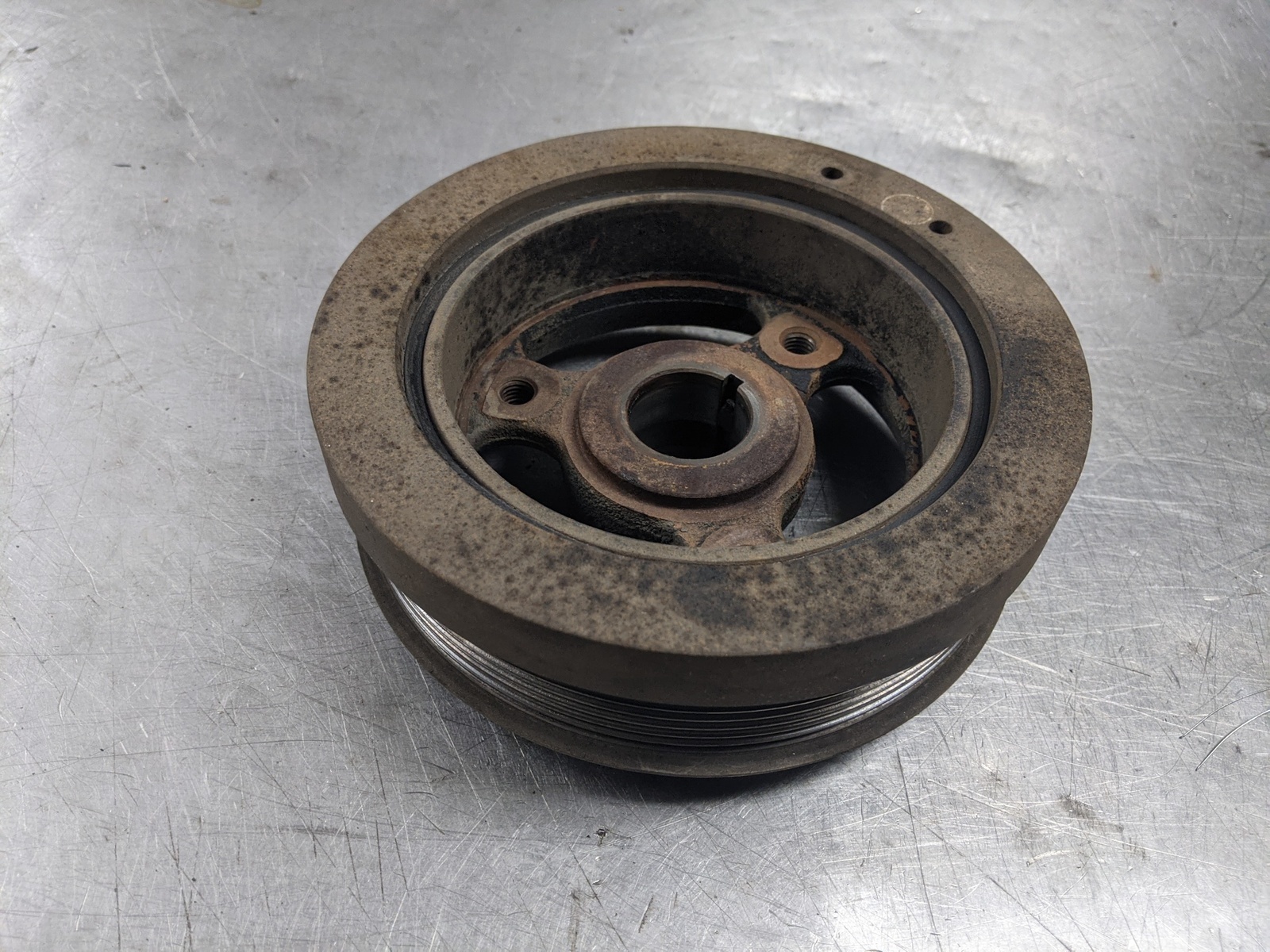 Crankshaft Pulley For 01-10 Ford F-250 Super Duty  6.8 5C3E6312AA 4WD Item image 3