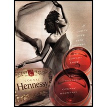 1992 Hennessy Cognac Vintage Print Ad Woman Silk Scarf Wall Art Photo - £8.20 GBP