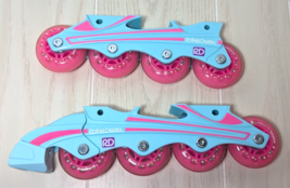 Roller Derby Inline Roller Blades Skates Wheel Replacements ONLY Pink/Bl... - $14.84
