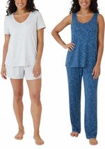 Eddie Bauer Women 4-Piece Pajama Set (as1, alpha, m, regular, regular, T... - $23.00