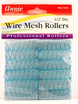 ANNIE 1/2&quot; WIRE MESH HAIR ROLLERS - 12 PCS. (1021) - $11.06 CAD