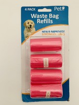 Pet Inc. Waste Bag Refills *4 Pack* (New + Improved! Stronger Bags) Pink Color - £6.13 GBP