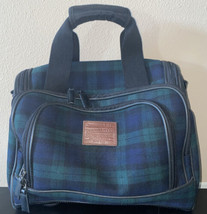 Pendleton Duffle Weekender Tartan Wool Blue Green Plaid Luggage Tag 15&quot; ... - £78.69 GBP