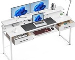 Computer Desk Study Table, 63 Inch Office Desk With Drawers And Keyboard... - £260.86 GBP