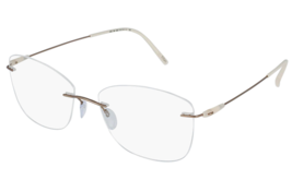 Silhouette Eyeglasses Frames 5500 70 8540 Gray Clear Taupe Cotton 19-140 - £194.15 GBP