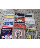 20 Pcs Vintage Piano Sheet Music Jolson Bing Valle Romance 1920-1940 Art... - $14.80