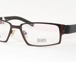 ICU by top look 8428 3 Brown /Black UNIQUE RARE EYEGLASSES TITANIUM 56-1... - $79.20