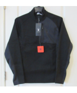 Spyder Active Mid Weight Waffle Knit 1/2 Zip Pullover Black Men&#39;s Sz XXL... - $578.93 MXN
