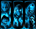 Glow in the Dark Freddy Chucky Jason Pennywise Ghostface Cup Mug Tumbler... - $22.72