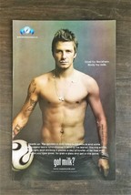 2006 David Beckham Got Milk? Full Page Original Ad  - £5.20 GBP