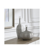 212 Main 17883 Gatsby Silver Ribbed Bottles 18.5 x 18.5 x 14 in. - Set of 2 - $178.02
