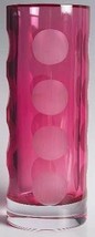 Kate Spade NY Hot Pink Crystal Bud Vase Flower Bonita Street 7.5&quot; Polka Dots NEW - £20.60 GBP