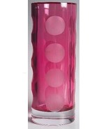 Kate Spade NY Hot Pink Crystal Bud Vase Flower Bonita Street 7.5&quot; Polka ... - $26.00