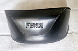 FENDI Large Sunglasses Case Black 6&quot; x 3&quot; x 3&quot; Flocked Inner - $23.99