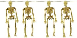 3D Skeleton Garland 4-6&quot; Tall Hanging Decaying Skeletons 5ft Long String Party F - £3.89 GBP