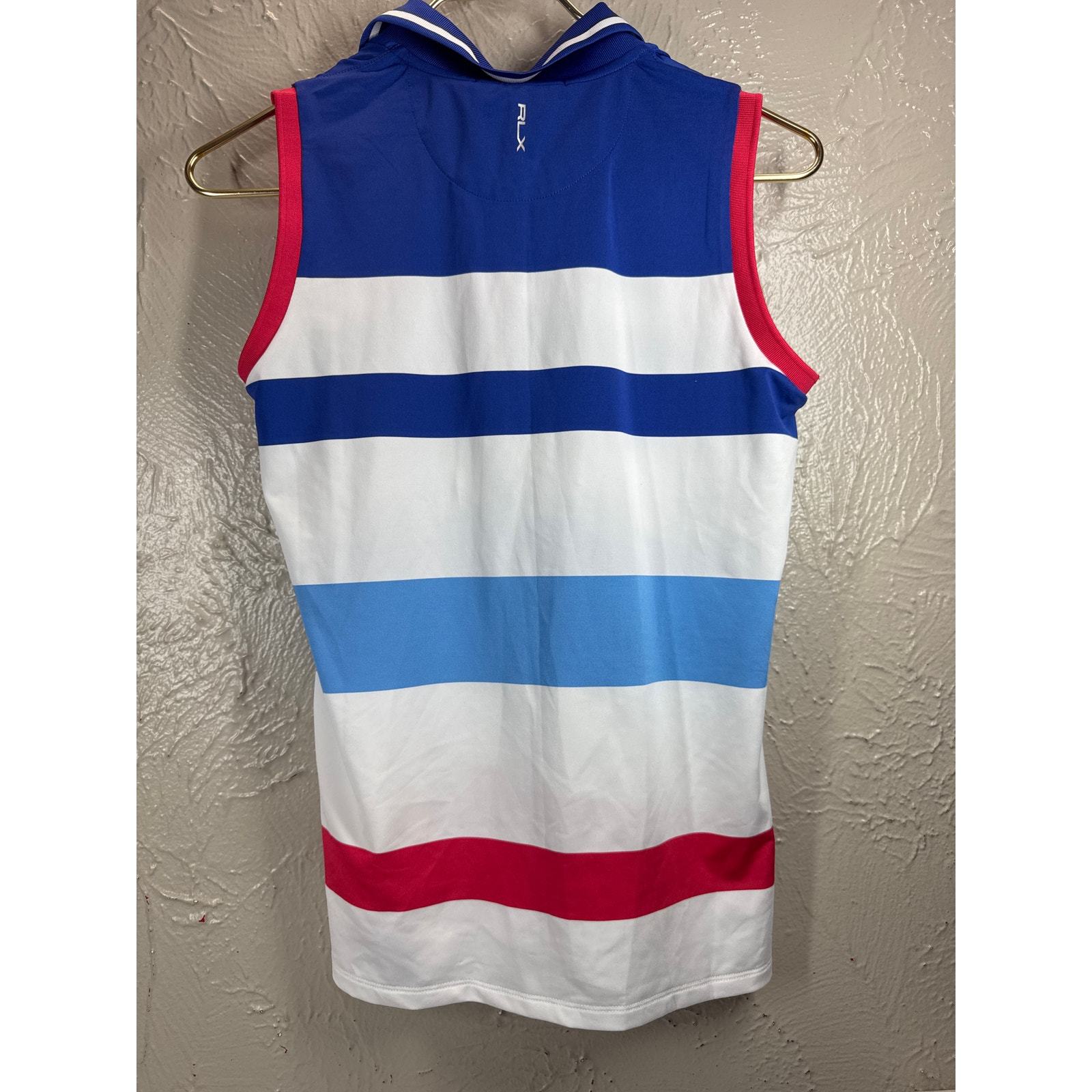 Ralph Lauren RLX Womens Wicking Sleeveless Golf Polo Shirt VC Country Club Small Item image 2