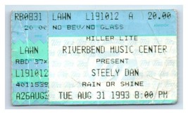 Steely Dan Concert Ticket Stub August 31 1993 Cincinnati Ohio - £19.38 GBP