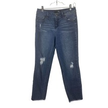 1822 Denim Womens Distressed Raw Hem Ankle Length Jeans Size 4 - £10.61 GBP