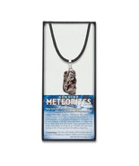 (1) Genuine Meteorite Pendant Necklace In Display Box *Black Cord / Great Gift*