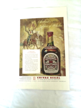 1954 Color Ad Chivas Regal &quot;Scotland&#39;s Prince of Whiskies&quot; - $184.10 MXN