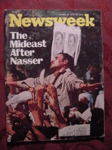 Newsweek October 12 1970 Oct 70 Egpyt Nassar Mary Cassatt Georgia O&#39;keeffe +++ - £5.16 GBP