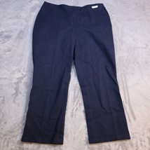 Chicos So Slimming Pants Adult 1 Plus Navy Blue Business Casual Chino Womens 1 - £23.63 GBP