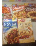 Lot Of 5 Cookbooks Pillsbury Betty Crocker Low Fat Casseroles Pasta Rice - €25,92 EUR