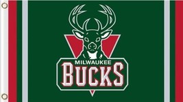 Milwaukee Bucks Club US Team Flag 3X5Ft Polyester Banner - $16.00