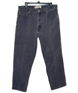 Levi&#39;s 505 Men Jeans Regular Fit Relaxed Straight Leg Denim Black Size 3... - £19.71 GBP
