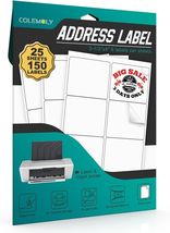 Shipping Address Labels FBA SKU Mailing Printable (25 Sheets, 6-UP) 4” x... - $9.90