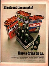 1966 Canada Dry Ginger Ale Vintage Print Ad GF Snacks Bugles Daiseys Whi... - $24.11