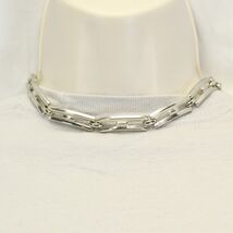 Vintage Signed Monet Silver Tone 14-16” Adjustable Choker Link Chain Nec... - $18.61