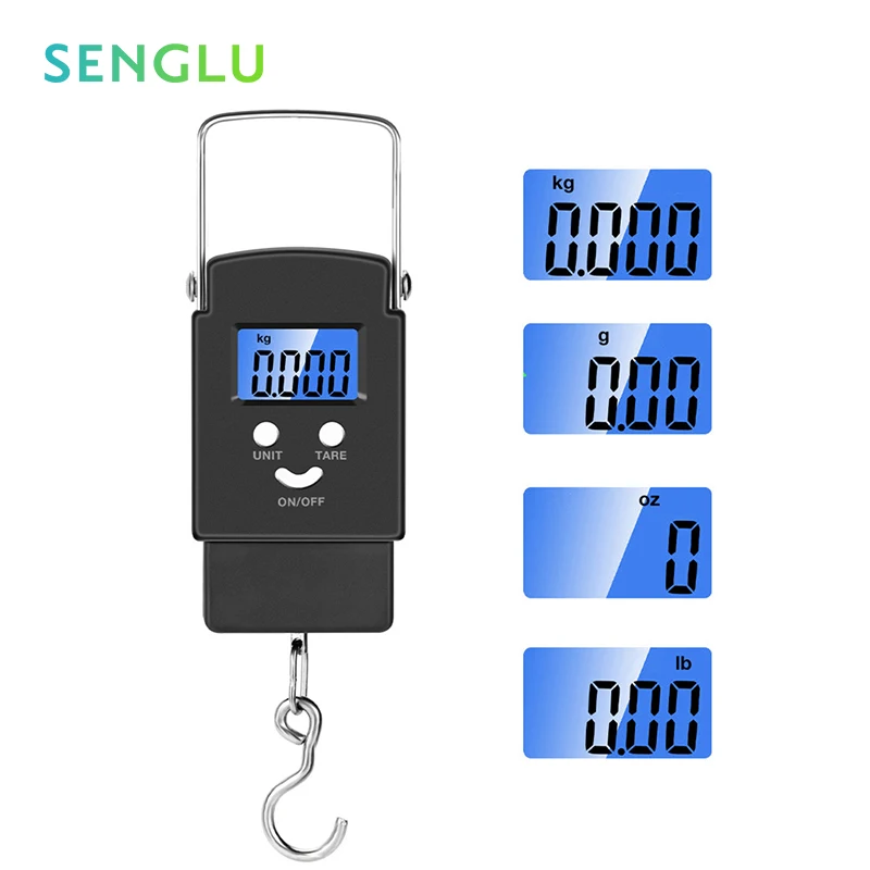 50Kg/5g Portable Hanging Scale Pocket Digital Scales Electronic Fishing Weights  - £171.41 GBP