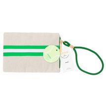Noted by Post-it Sport Court Green White Striped Canvas Pouch Wristlet - $10.31 Noted by Post-it Sport Court Green White Striped Canvas Pouch Wristlet - $10.31