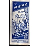 Canada - Map of Montreal - Vintage 1949 - £2.23 GBP