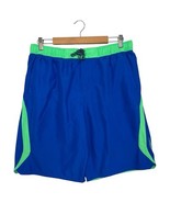 Nike Swimsuit Mens Large Blue Green Swim Shorts Pull On Logo Beach Vacat... - $21.65 CAD
