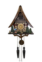 Traditional Black Forest Cuckoo Clock Quartz Musical German Design Handc... - $251.21 CAD