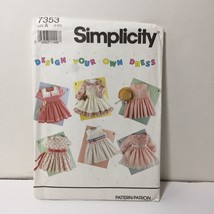 Simplicity 7353 Size 2-6x Girls&#39; Design Your Own Dress - £10.11 GBP