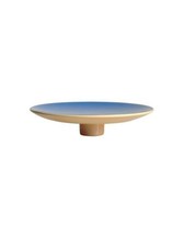 ZANOTTA Cuculia Centerpiece Round Minimalistic Brown Blue Diameter 9&quot; - $358.42