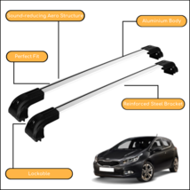 Strong Roof Rack Cross Bars for Kia Ceed 2012 - 2018 High Load Capacity Silver - $138.63