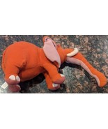 Vintage Mattel Arco Toys TANTOR Tarzan Elephant Rust Orange 8&quot; Plush Disney - £10.93 GBP