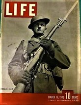 Life Magazine - March 16 1942, Private Teed, India, Detroit Race Riot, Wwii - £9.48 GBP