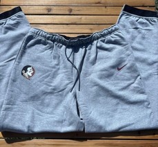 Nike Fsu Fleece Sweatpants Florida State Pants Rare Nwot 2XL Team Issue Head - £38.04 GBP