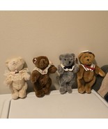 Lot of 4 The Bialosky Treasury Collection Vintage Plush Bears 8&quot; - $37.40 CAD