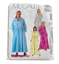 McCalls Plus Size Robe Pattern Zip Front Pockets Long 18 20 22 24 Uncut ... - $147.62 MXN