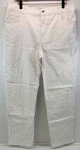 L4) Women&#39;s Gloria Vanderbilt Amanda White Jeans Pants Size 16 Short - $14.84
