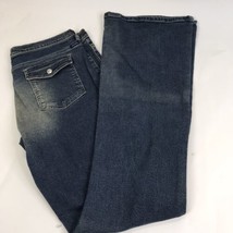 Vintage Guess Blue Denim Tab Pocket Mom Jeans Size 32 Stretch 34x35 - £19.40 GBP